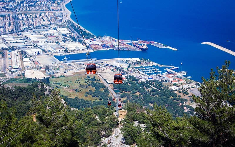 Tünektepe seyir terası panoramik manzara Antalya gezilecek yerler