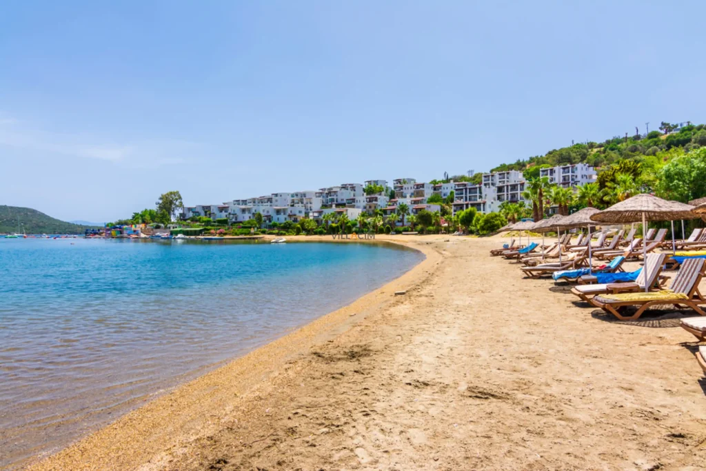 Yahşi Plajı Ortakent sahili Bodrum gezilecek yerler plaj